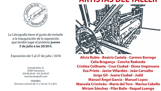 exposição em La Calcografía de Salamanca