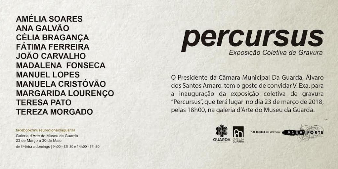 Exposição Percursos - Museu da Guarda - 23 Março 2018