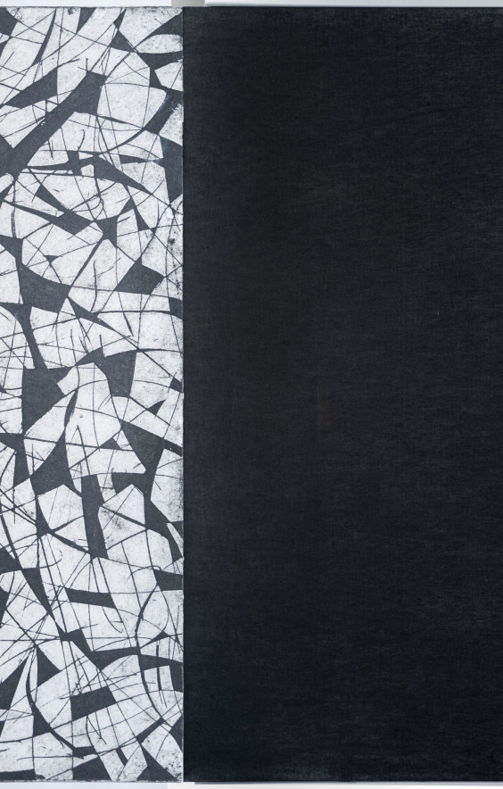 The End II · Collagraph, pastel seco · 2022 · 40 x 98cm