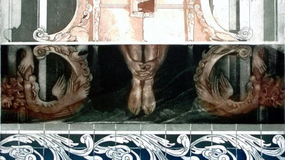 Organizar, duplicando e repetindo · água-forte e água tinta · 1996 · 39,5 X 50,0cm