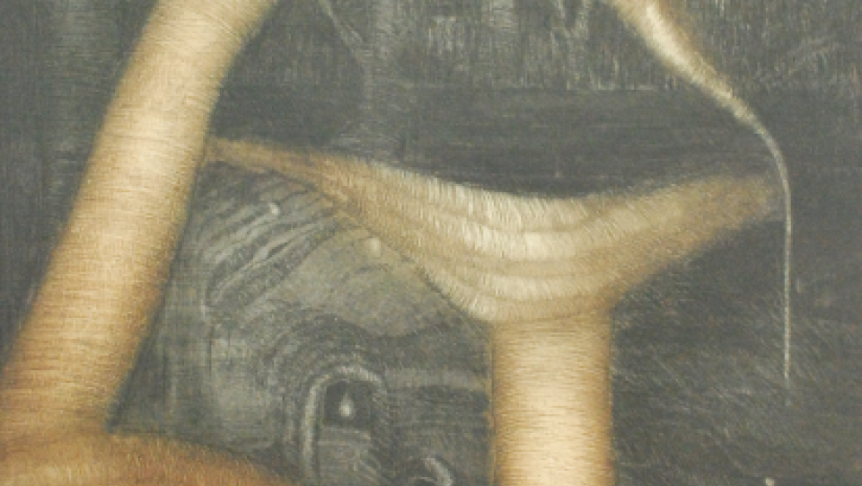 Na terra ondula... · água-forte, água tinta e verniz mole · 1990 · 49,5x38,5cm