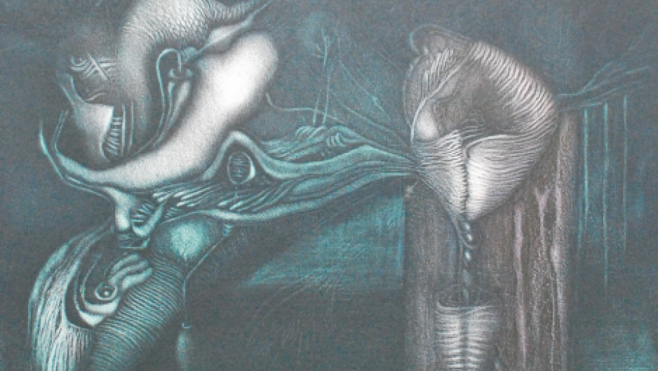 Crepúsculo Ausente · água-forte, água tinta e verniz mole · 48,0x37,5cm