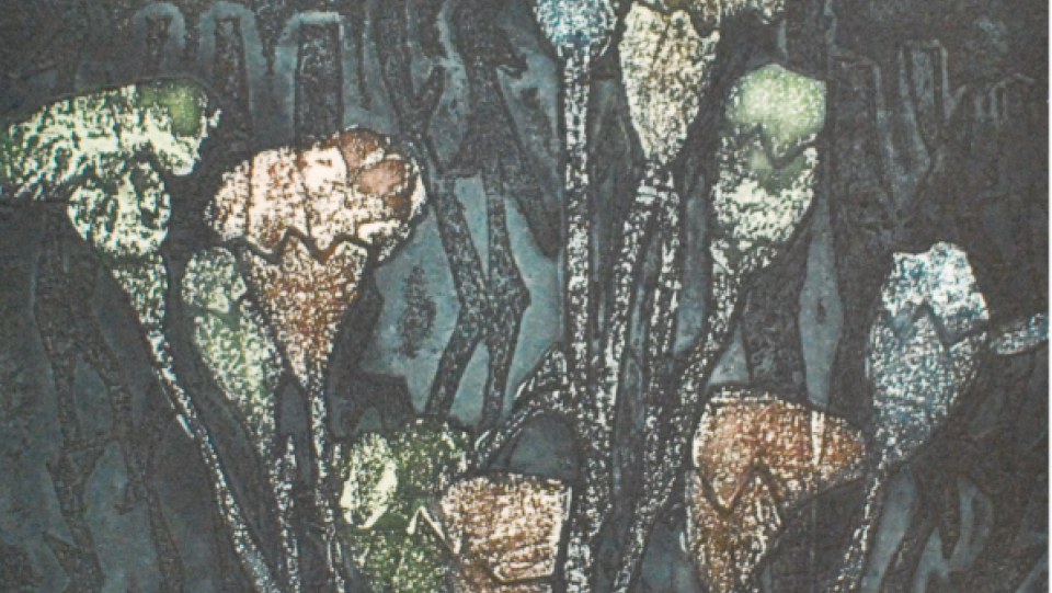 Cravos · água-forte, água tinta e verniz mole · 2011 · 19,5x19,5cm